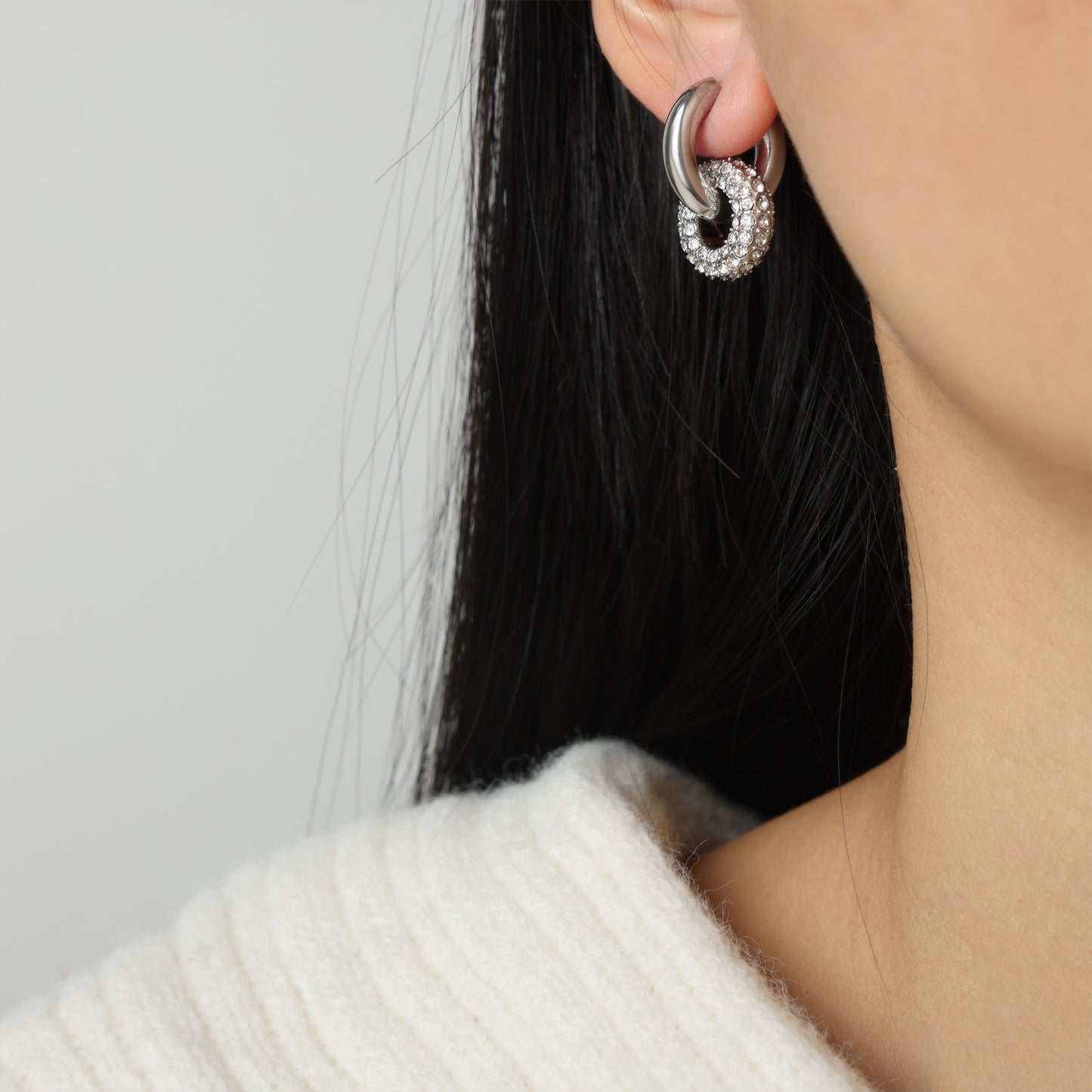 Titanium Gold-Plated Versatile Earrings