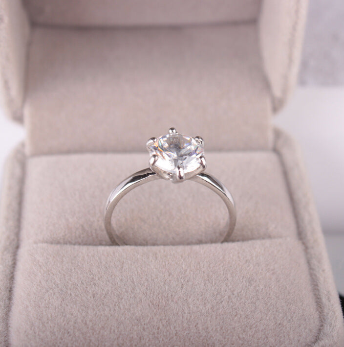 ENGAGEMENT RING SILVER FOR GIRLS