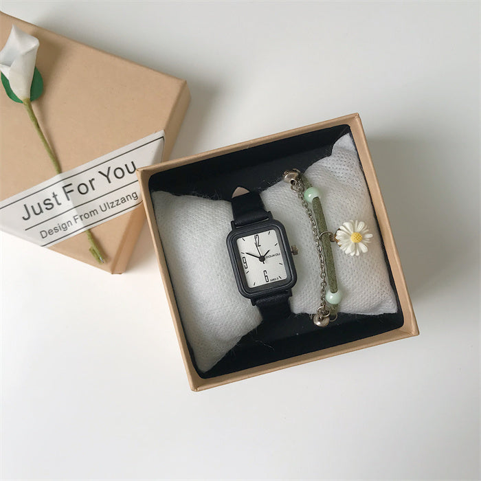 Vintage Square Small Watch for Woman